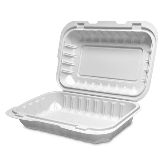 DM-206 PP One Compartment White Container - Rectangle