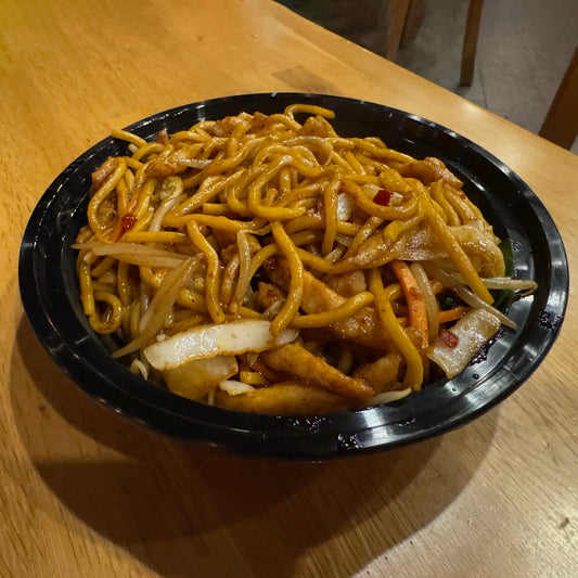 DM-7029 Black Round Plastic Container - 32oz.