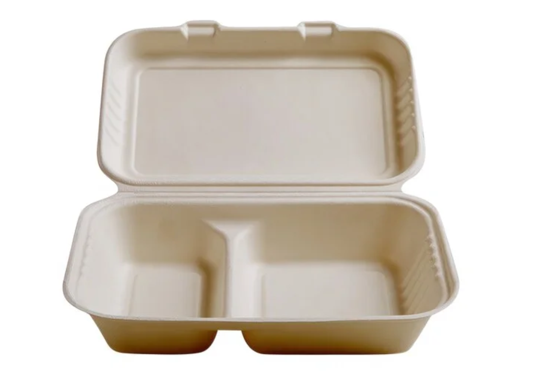 DM-SC 6" x 9" with 2 Compartment Bagasse