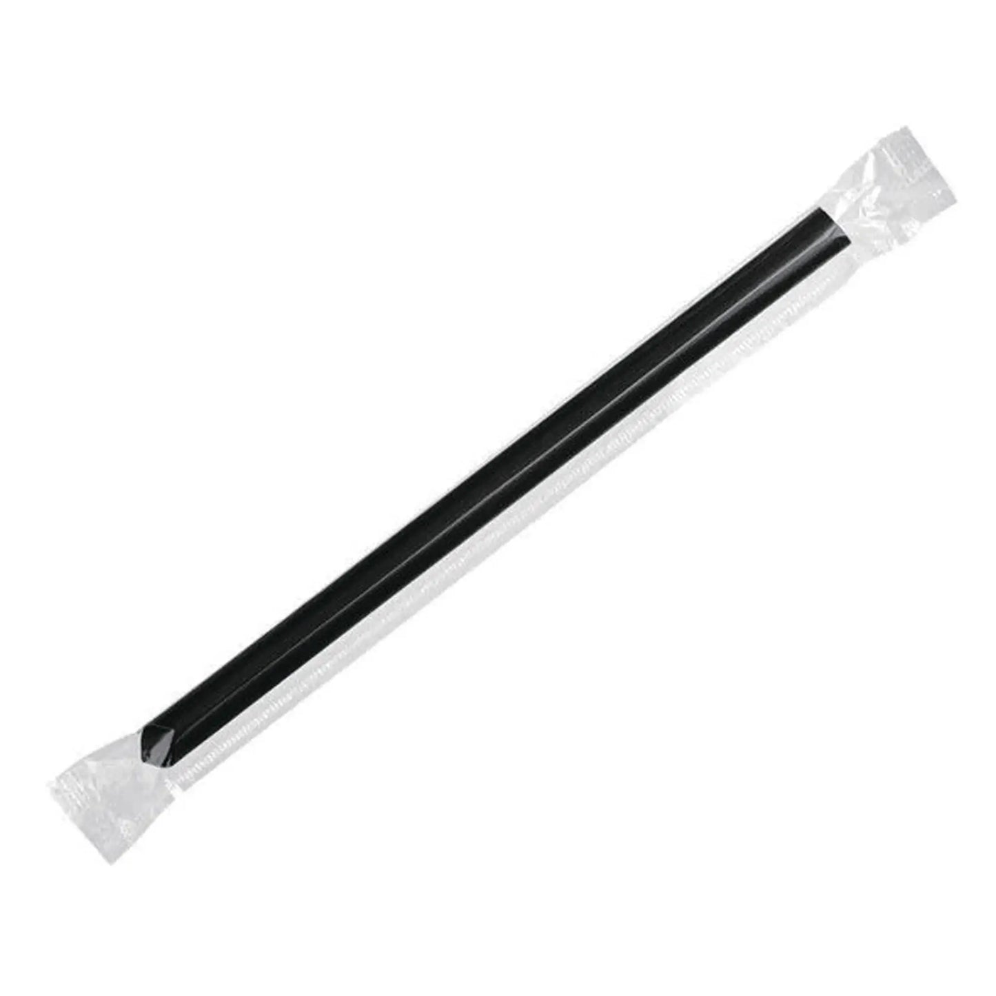 7 3/4" Straw Wrapped Black