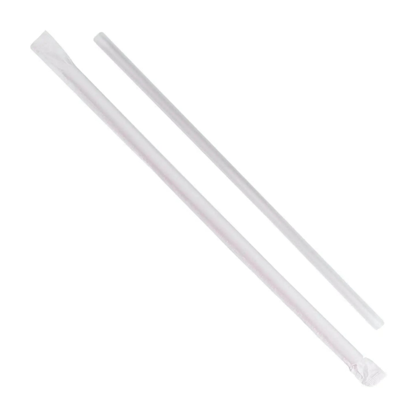 9“ Flex Straw Wrapped Clear