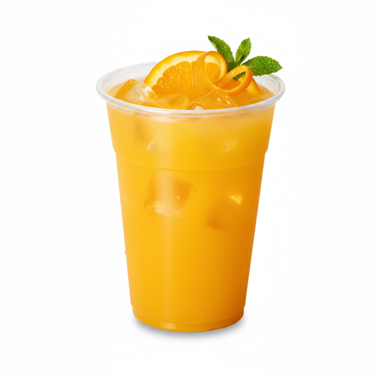 橘汁大容量透明杯