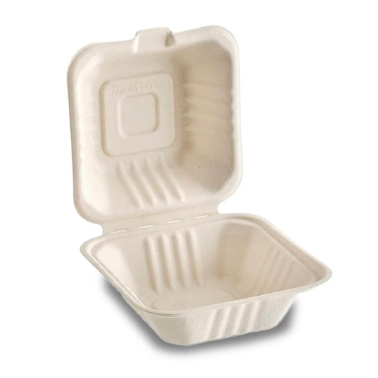 Bagasse Clamshell Container