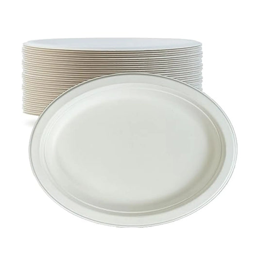 Bagasse Bowl Oval Plate