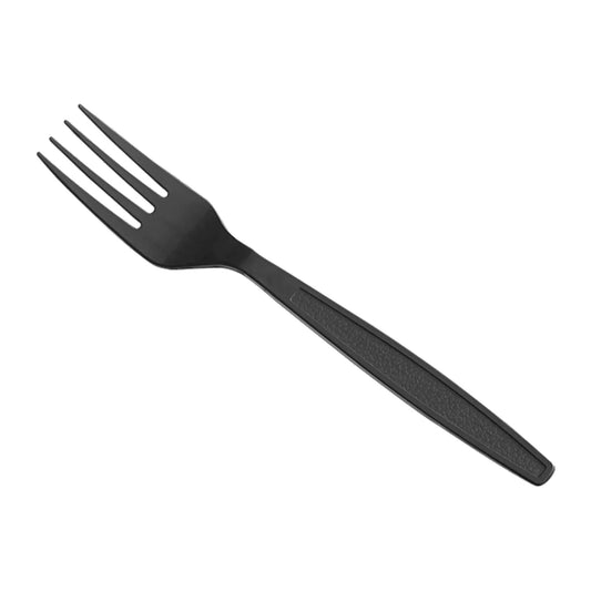 Black Heavy Duty Plastic Fork