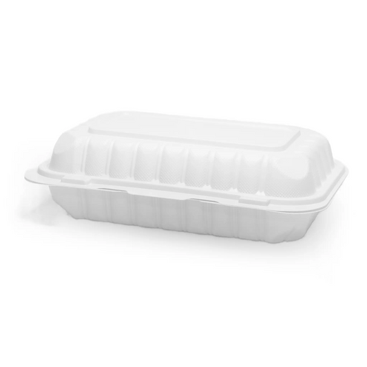 DM-206 PP One Compartment White Container - Rectangle
