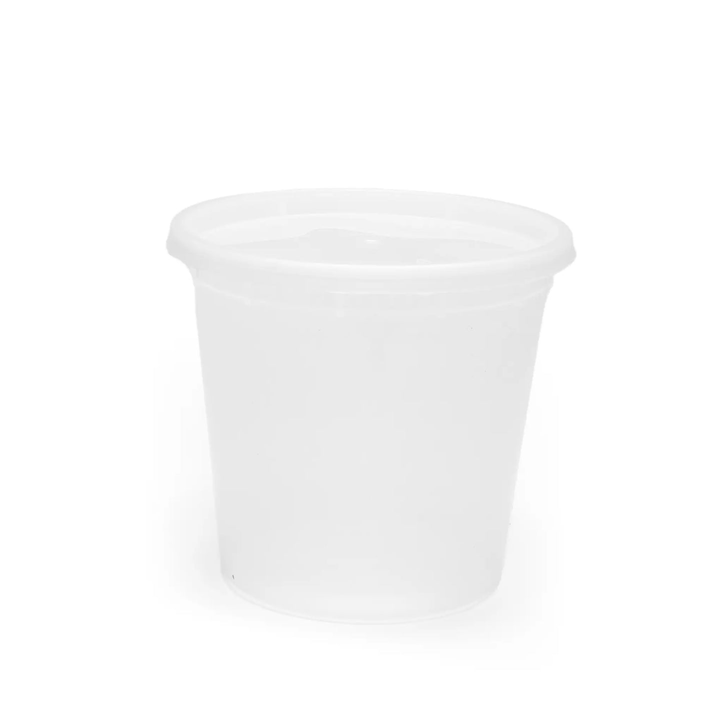 DM-24oz Plastic Deli Container with Lid - 24oz.