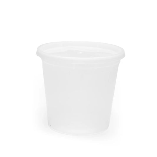 DM-24oz Plastic Deli Container with Lid - 24oz.