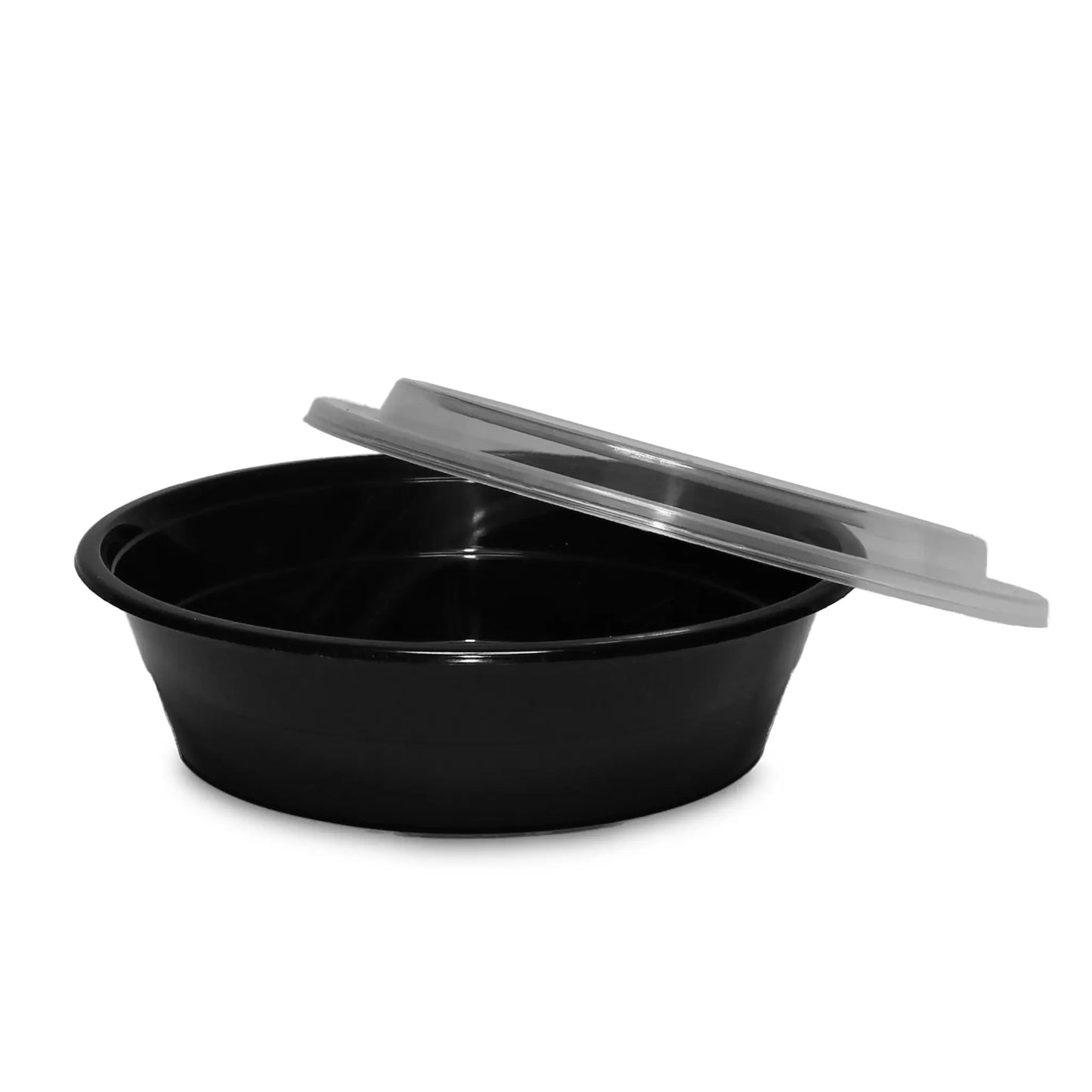 DM-7018 Microwavable Heavy Weight Round Take Out Container with Lid - 18oz