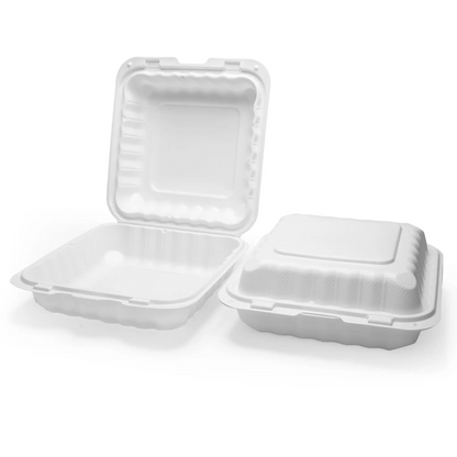 DM-771PP One Compartment White Container - 7"