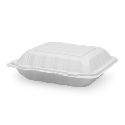 DM-771PP One Compartment White Container - 7"