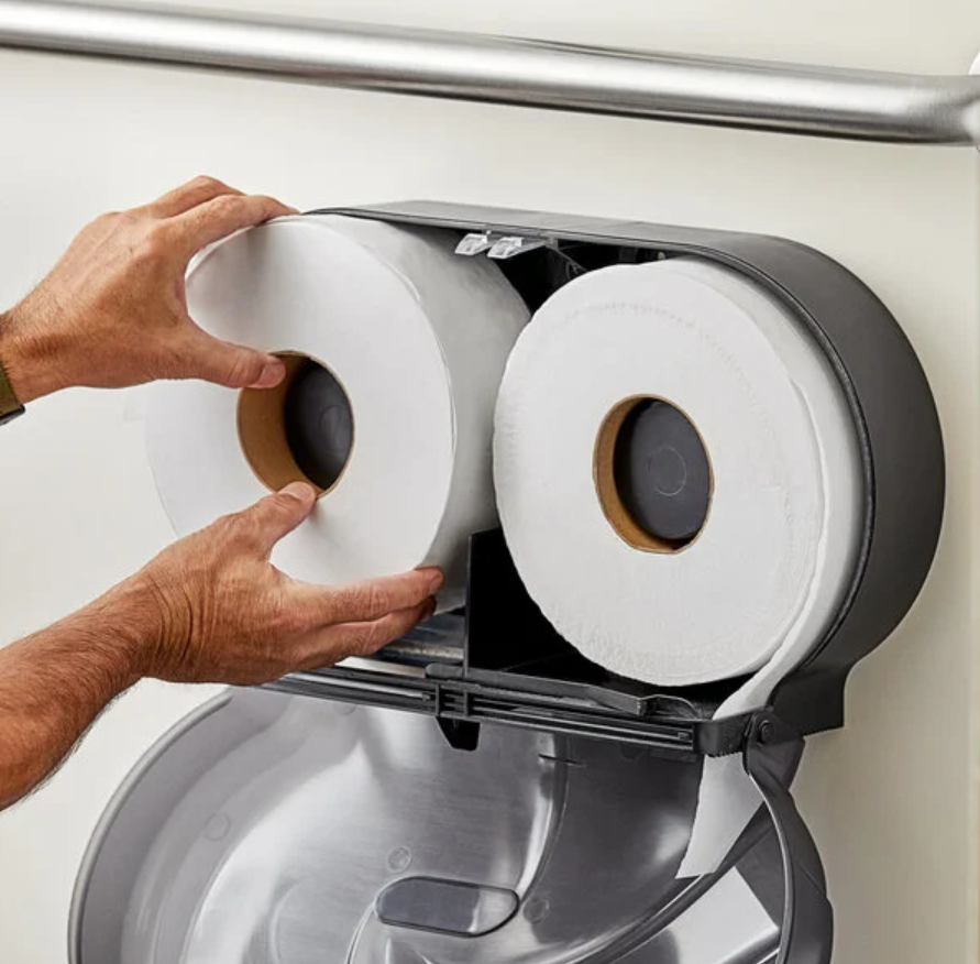 Jumbo Toilet Paper Roll with 8 1/2" Diameter-12Roll/Case