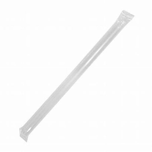Clear Wrapped Boba Straw